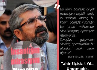 Tahir Elçisiz 4 Yıl Geçti. Talebimiz Hiç Değişmedi: Etkin Soruşturma!