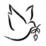 Peace dove – brush vector